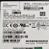 Enterprise grade solid state drive PM1643 3.84TB U.2 NVMe PCIe high-speed read and write compatible with Dell R740 R740xd